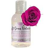 Esencia Hidrosoluble de Rosas Frescas: Aroma Exclusivo | Ideal para Aguas de Rosas, Cosméticos y Jabones | Fragancia Sutil y Delicada | Concentrada y Versátil | Formato Litro