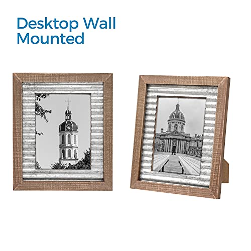 Asense Rustic 5X7 Picture Frame, Handmade For Wall And Table Top Mounting Wooden Resin Handicraft Home Décor #TOP4