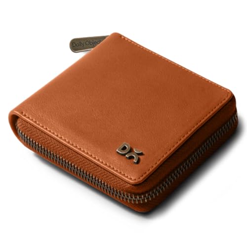 Image of DailyObjects Women's Zip Wallet | Made with Vegan Leather Material | Carefully Handcrafted | Holds up to 8 Cards | Slim and Easy to Fit in Pocket | Coin Pocket with Button Closure