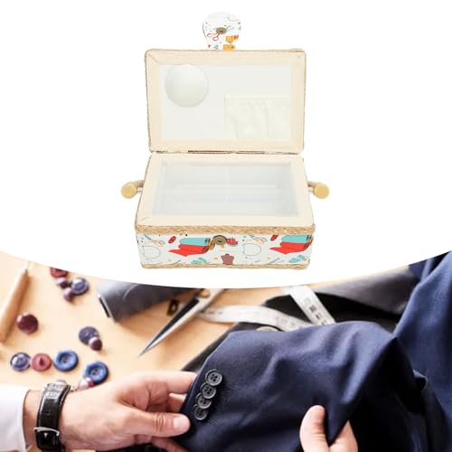 Panier à couture de qualité supérieure avec trieur et coussin intégré - 6