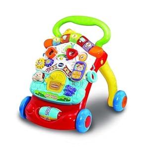 VTech First Steps Baby Walker | Push Along Walker Baby Toy with Shapes, Sounds, Music, Phrases, Pretend Play and More | Suitable for Babies from 6 – 30 Months Olds, Boys & Girls