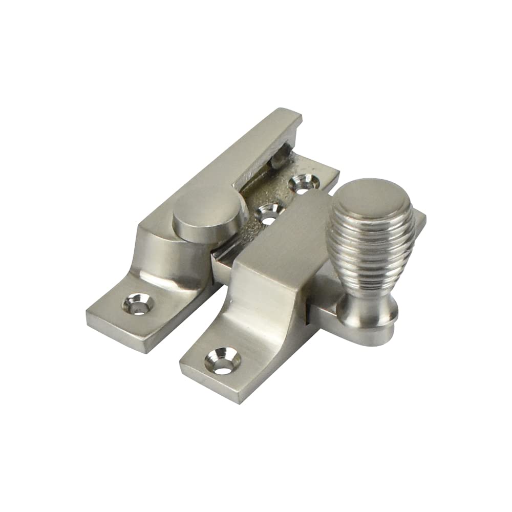 Sash Heritage Satin Nickel Straight Arm Fastener Old Beehive Knob (Narrow)