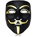 Produktbild Anonymous® Maske Schwarz für Erwachsene | V für Vendetta | Anonymous Hacker Maske | Premium Qualität | Hartplastik | Partyzubehör | Cosplay | Halloween | OriginalCup®