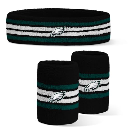 Image of For Bare Feet NFL Officially Licensed Team Logo Headband & Wristband Combo Pack Team Color OSFM