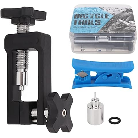 DEWIN-Herramienta de inserción de Aguja de engrase para Bicicleta de montaña, Manguera de Freno de Disco hidráulico, Herramienta de inserción de Banjo con Cortador Cover