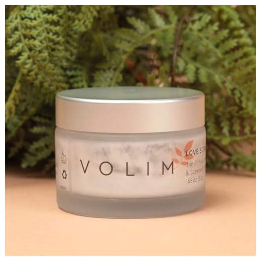 Volim Love Scrub with Hyaluronic Acid Natural Face Exfoliator for Wrinkles, Acne, Fine Lines, Blackheads & Clogged Pores