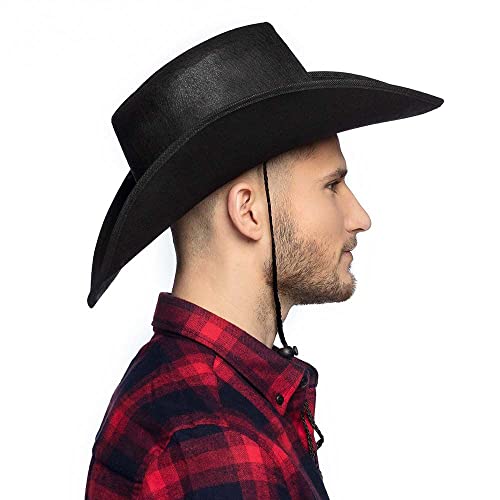 Boland-04382-Chapeau-de-cowboy-Wichita-noir-chapeau-feutre-sherif-Far-West-deguisement-costume-carnaval-fete-a-theme