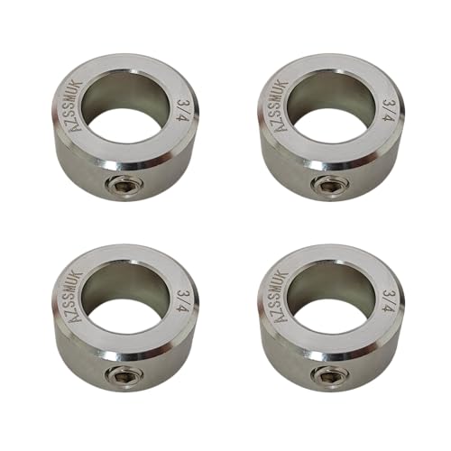 3/4" Bore Stainless Steel Axle Shaft Collars w/Set Screw,4-piece