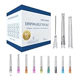 100 Pack 16 Gauge 1.5 Inch Luer Lock Needle,Aseptic Disposable Needles, with Needle Caps, Individually Packaged,Precision Dispensing Needles Accessories for Lab and Industrial Use