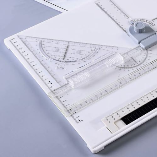 Mesa de dibujo A4 con movimiento paralelo estable y accesorios completos de precisión 6