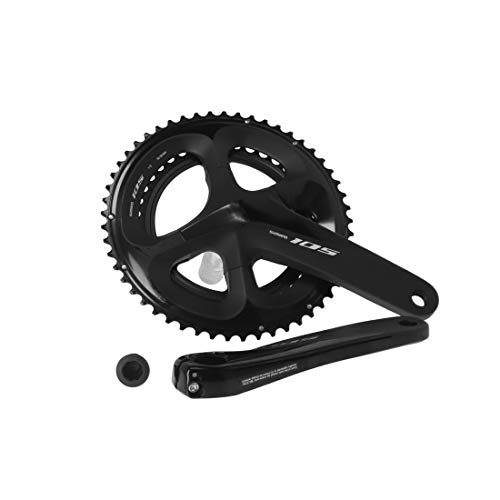 SHIMANO BIELAS 105 170MM R7000 11V 53/39 Negro Ciclismo Unisex Adulto
