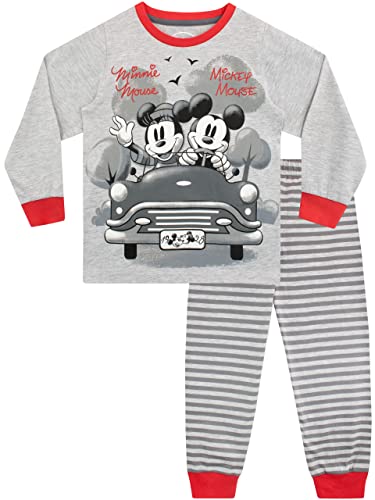 Disney Pijama para Niñas Mickey y Minnie Gris 4-5 años
