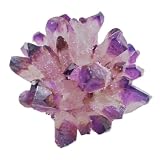 XJVPLIYCV Cristal natural Racimo Amatista Espécimen Cuarzo púrpura Cristales crudos Hogar ERTEYIN(500-600g)