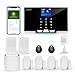TUGARD Allarme di sicurezza con app per telefono, schermo colorato TFT da 1,8", sistema di sicurezza intelligente per la casa, kit da 12 pezzi, sensore monitor, telecomandi, funziona con Alexa e