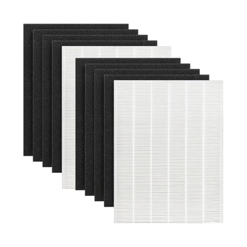 Image of Nispira D480 Replacement Filter Set Compatible with Winix D480 Air Purifier, Replaces Part 1712-0100-00, Includes 2 HEPA Filter and 8 Carbon Filters, 2 Set