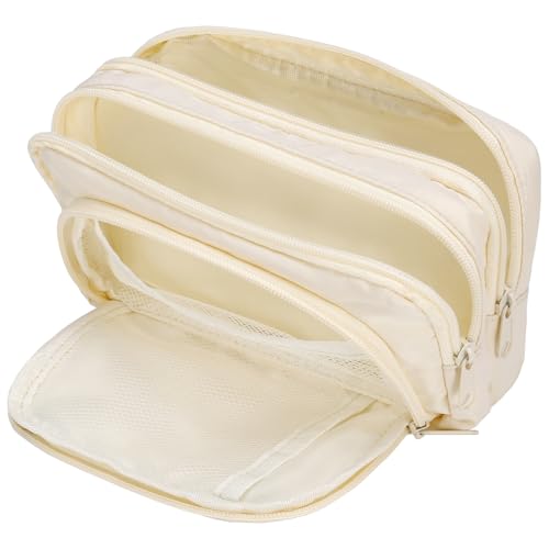 Estojo de lápis bege, bolsa de lápis de algodão especial para trabalho ou escritório