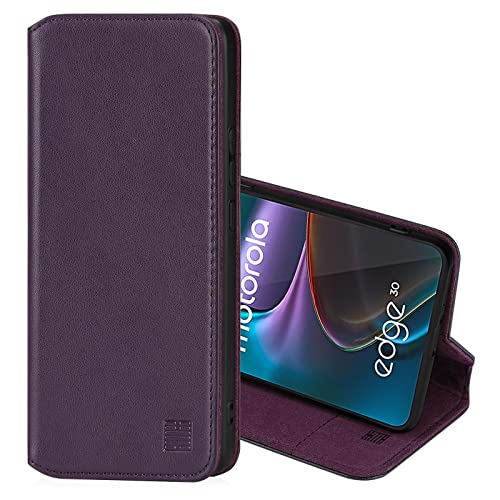 32nd Classic Series 2.0, Real Leather Book Wallet Flip Case Cover For Motorola Moto Edge 30