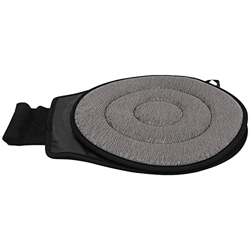 FAVOMOTO Grey Rotating Cushion Auto Car Swivel Seat Cushion Transfer Disc Fit Car Seat