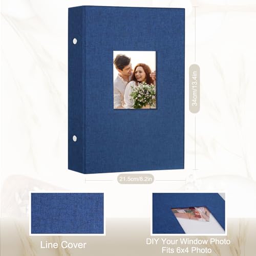 Artmag Stoff-Fotoalbum, 10 x 15 cm, 300 cm, große Kapazität, für Familienhochzeit, Jahrestag, Leinenalbum… – Ansicht 2