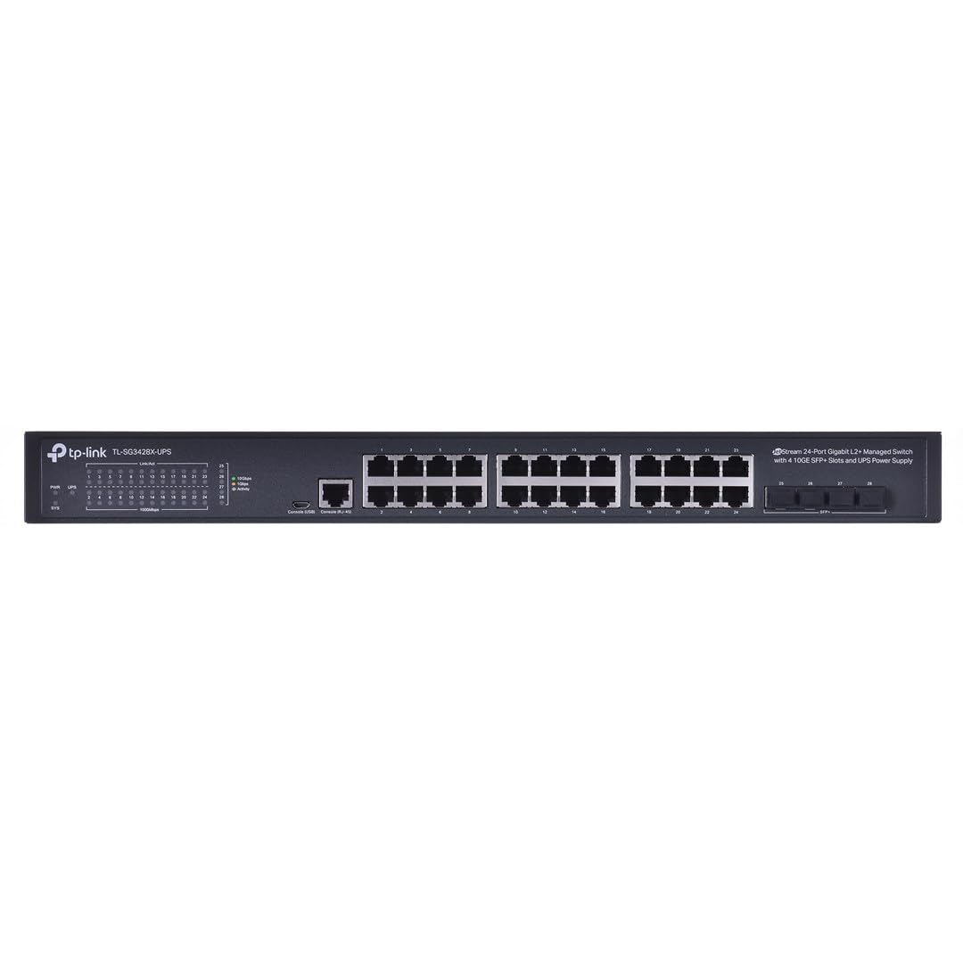 Image secondaire de TP Link Switch L2 24p GbE avec 4x slots 10GE SFP UPS