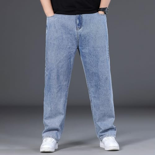 Jean droit homme coupe ajustée avec taille élastique et poches - 3