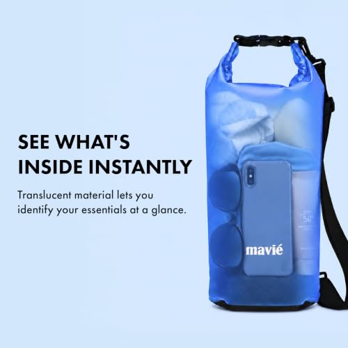 Mavie Bolsa Seca Impermeable, Saco Roll Top para Camping en Kayak Azul, 10L miniatura 3