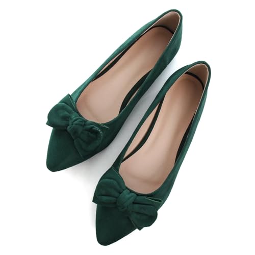 Image of TN TANGNEST Women Fashion Bowknot Flats Comfort Pointed Toe Dress Shoes