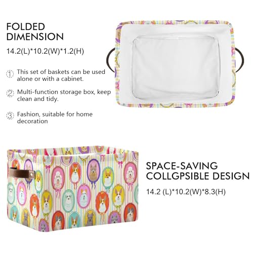 Panier de rangement pour chien et chiot jaune imperméable