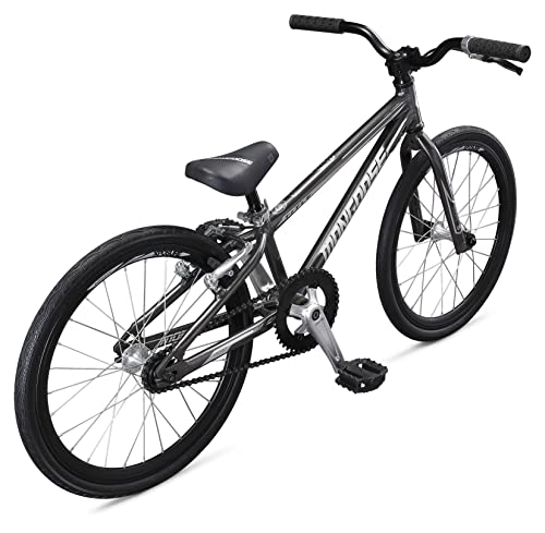 Mongoose Title Micro Bmx Race Bike, 20-Inch Wheels, Beginner Riders, Lightweight Tectonic T1 Aluminum Frame And Internal Cable Routing, Charcoal #TOP2