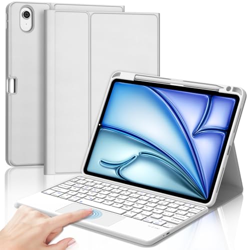 Teclado para iPad Air 11 M4 con Ñ que soluciona la escritura lenta en pantalla táctil
