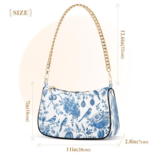 CEBUGI Crossbody Bags for Women Shoulder Purse Chinoiserie Style Handbags Stylish Clutch Purse with Chain Strap3