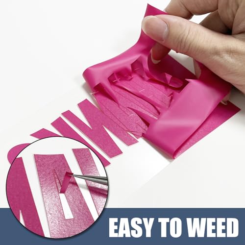 Image of Rose Red Heat Transfer Vinyl HTV Roll 12 inch x 15ft. | Easy to Cut, Weed & Transfer, Iron On Vinyl for Cricut, Silhouette Cameo & Other Craft Cutter Cutting Machine