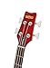 Washburn SB4 Wing Series Scavenger Electric Bass w/Gigbag, Trans Red