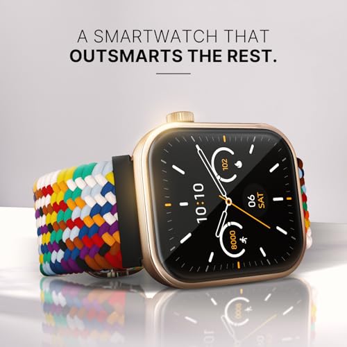 Noise Pro 5 Smart Watch with 1.85" AMOLED Display, BT Calling, New DIY Watch Faces, Ultra Personalization with Smart Dock, Productivity Suite, 100 Sports Modes and More (Rainbow Weave), Multi view 2