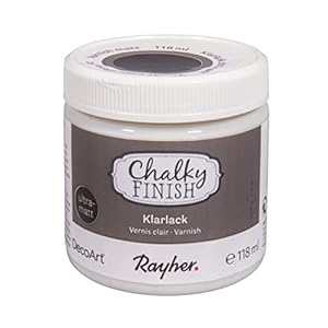 Rayher 38872000 transparante lak ultramat, blik 118 ml, Clear Varnish, beschermende lak voor het verzegelen van…