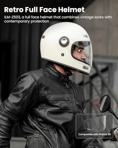 ILM Retro Full Face Motorcycle Helmet