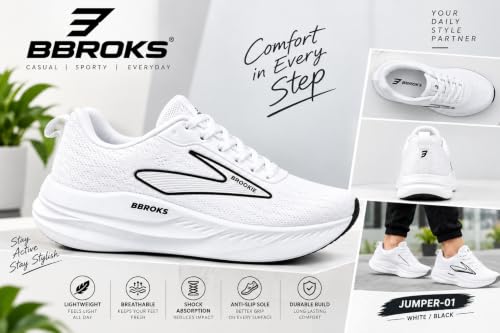 Buy Men's Sports Running Shoes White - Image 4