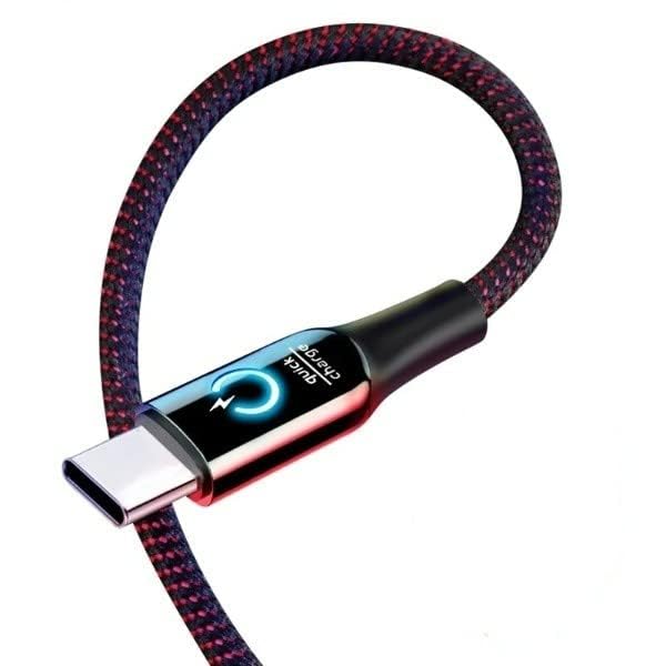 Chias Type C Cable with Power Led Light and Charging Indicator 1 m USB Type C Cable for Quick Charging (Compatible with Type C Devices, Red, One Cable) (B09W12R7VJ) Amazon Price History, Amazon Price Tracker
