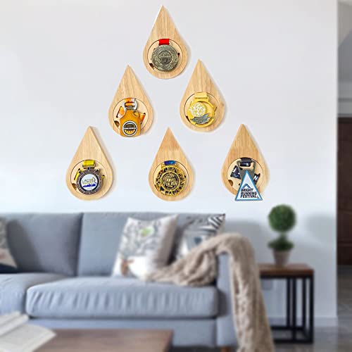 Support De Médaille Présentoir De Médaille Support De Médaille En Bois Support De Médaille En Bois Hexagonal Scie Sauteuse Nid D'abeille Décoration