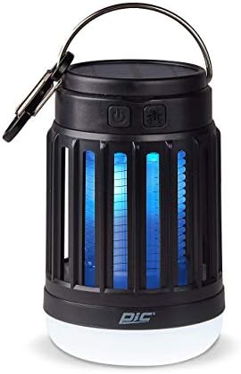 PIC Solar Portable Lantern & Bug Zapper, Kills Bugs on Contact