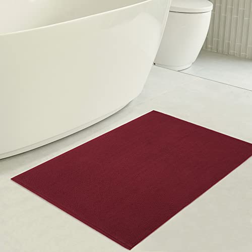 image for American Soft Linen Bath Rug, 17 in 24 in 100% Cotton Bath Mats Rugs f