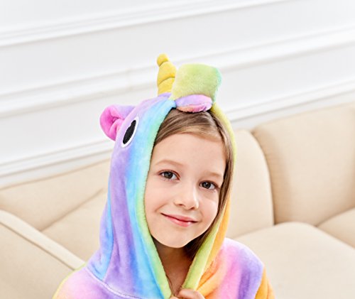 Doctor Unicorn Soft Unicorn Hooded Bathrobe Sleepwear - Unicorn Gifts for Girls3