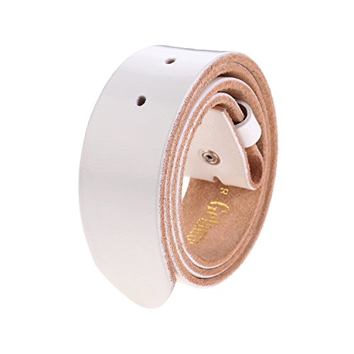 Image of Gelante Genuine Full Grain Leather Belt Strap without Belt Buckle