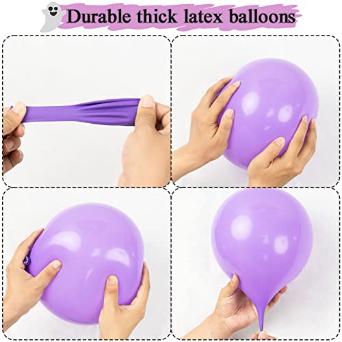 141Pcs Halloween Balloon Garland Arch Kit-Black Purple And Silver Halloween Balloons With Eyeball Balloons And Boo Foil Balloon For Halloween Themed Birthday Party Baby Shower Decor #TOP7