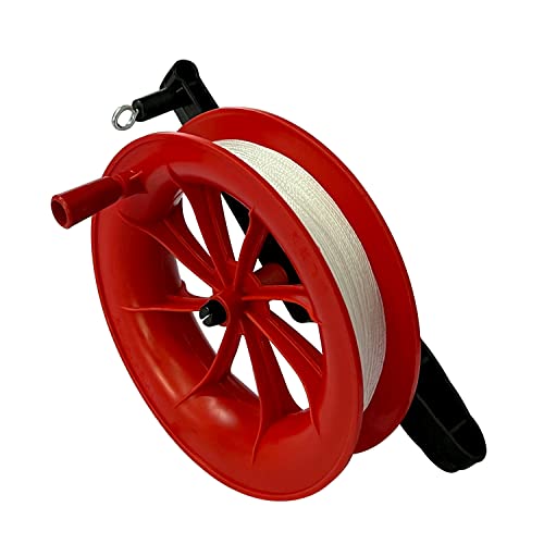 Dingbear 1 Pièce 50m Rouge Moulinet Cerf-Volant Main Outil de Vol Cover