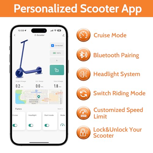 Image of MAXSHOT Electric Scooter for Adults, 8.5 /10 /14 inch Tires, 19 /22Mph, 350W /500W Motor, 21-28 Miles Range, Folding E-Scooter with Dual Suspension,APP Control