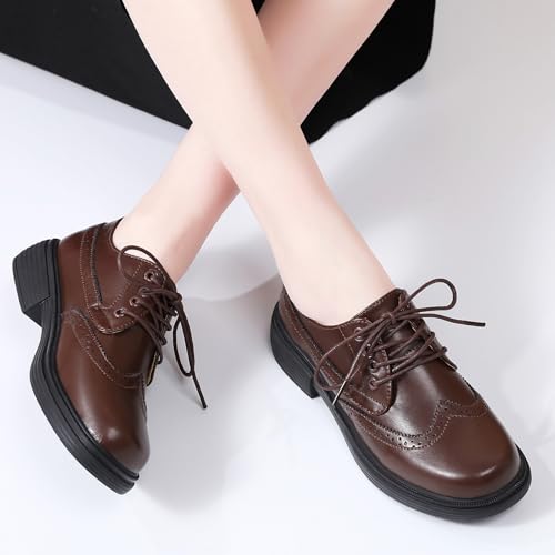 Image of OKJ Black Womens Oxford Lace Up Slip On Women Business Dress Work Shoes