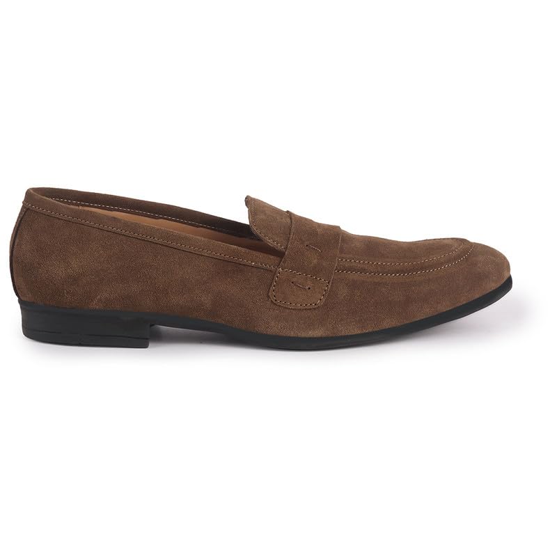 FAUSTO Men Suede Pull-On Loafers