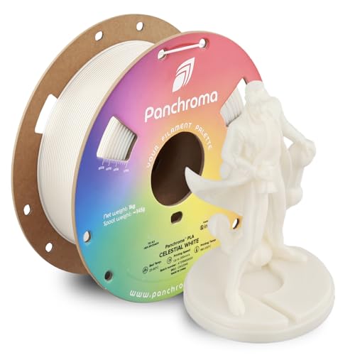 Image of Polymaker Panchroma Celestial PLA Filament 1.75mm for 3D Printer, White | Neatly Wound Glitter PLA for Easy Print & Smooth Feeding, Compatible with Bambu Lab & Most 3D Printers