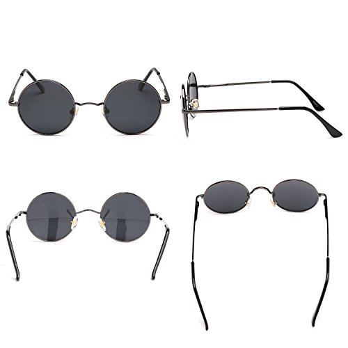 Image of Vintage Small Round Polarized Hippie Sunglasses for Men Women Circle Sun Glasses NP1002